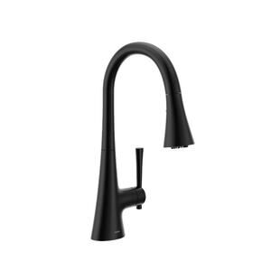 Moen Kurv Kitchen Faucet W/ 3 in 1 Filtration Pull Down In Matte Black F9126BL